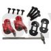 B130X14-R  Xtreme Productions Alu.Tail Blade Grip w/ Tail Shaft (Red)      Blade 130X